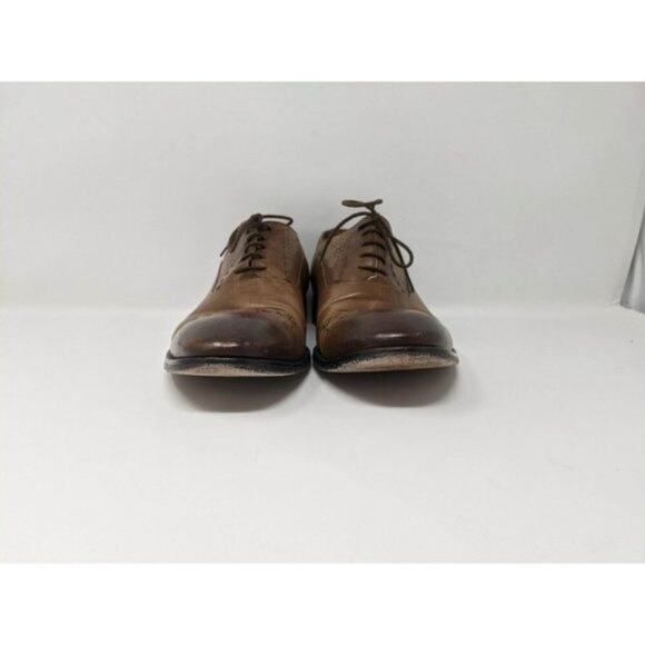 Sarar Men's Tonal Brown Leather Lace Up Dress Shoes Men's Size 41 or US Size 8 E - Picture 11 of 12